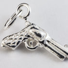 14mm Sterling Silver Six Shooter Charm #BSB045-General Bead