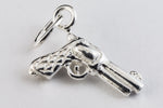 14mm Sterling Silver Six Shooter Charm #BSB045-General Bead