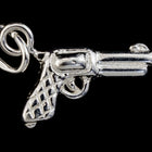 14mm Sterling Silver Six Shooter Charm #BSB045-General Bead