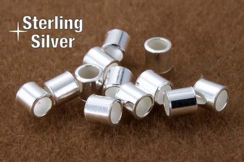 1mm Sterling Silver Tube Crimp #BSC047-General Bead