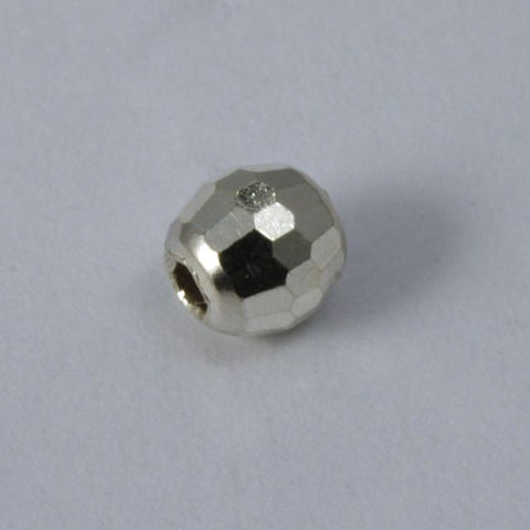 Sterling Silver 4mm Faceted Round Bead #BSB081-General Bead