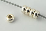 3mm Smooth Sterling Silver Rondelle (10 Pcs) #BSC007-General Bead