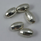 Sterling Silver 5mm x 8mm Faceted Oval Bead-General Bead