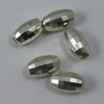 Sterling Silver 5mm x 8mm Faceted Oval Bead-General Bead