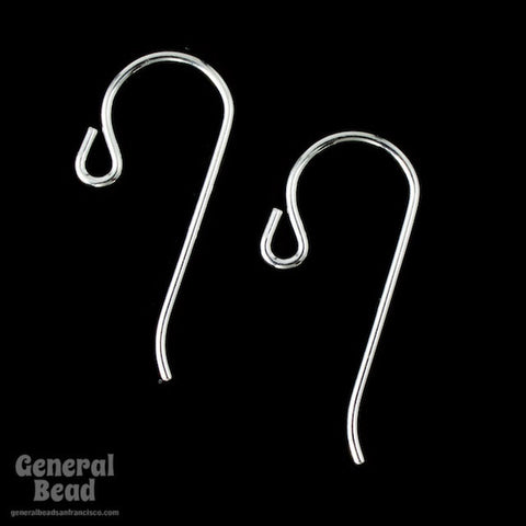 Sterling Silver Shepherd Hook Ear Wire-General Bead