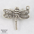 22mm Sterling Silver Dragonfly Charm-General Bead