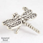 22mm Sterling Silver Dragonfly Charm-General Bead
