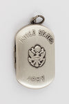 30mm Sterling Silver Army Dog Tag/Locket #BSD050-General Bead