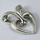 Sterling Silver 18mm x 25mm Heart-General Bead