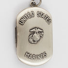 30mm Sterling Silver Marines Dog Tag/Locket #BSE050-General Bead