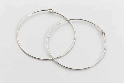 18mm Sterling Silver Ear Hoop #BSF017