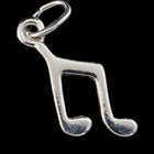 14mm Sterling Silver Music Note Charm #BSF041-General Bead