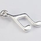 14mm Sterling Silver Music Note Charm #BSF041-General Bead
