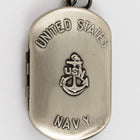 30mm Sterling Silver Navy Dog Tag/Locket #BSF050-General Bead