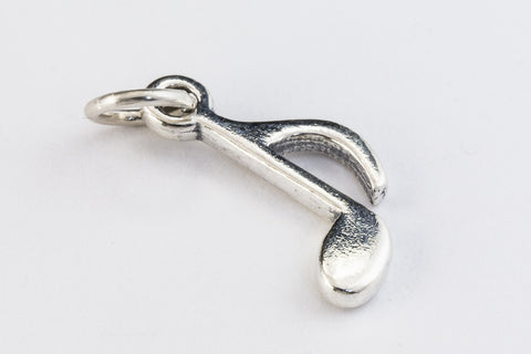 19mm Sterling Silver Music Note Charm #BSG041-General Bead