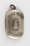 30mm Sterling Silver Air Force Dog Tag/Locket #BSG050-General Bead