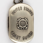30mm Sterling Silver Coast Guard Dog Tag/Locket #BSH050-General Bead