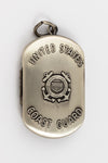 30mm Sterling Silver Coast Guard Dog Tag/Locket #BSH050-General Bead