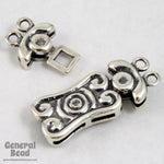 33mm Sterling Silver Spiral Hook Clasp Set-General Bead