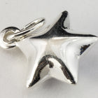 12mm Sterling Silver Puffed Star Charm #BSI043-General Bead