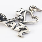 18mm Sterling Silver "I Love Jazz" Charm #BSJ041-General Bead