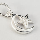 10mm Sterling Silver Moon and Star Charm #BSL043-General Bead