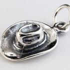 19mm Sterling Silver Cowboy Hat Charm #BSL045-General Bead