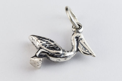 16mm Sterling Silver Pelican Charm #BSM041-General Bead