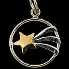 14mm Sterling Silver Shooting Star Charm #BSM043-General Bead
