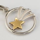 14mm Sterling Silver Shooting Star Charm #BSM043-General Bead