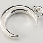13mm Sterling Silver Crescent Moon Charm #BSN043-General Bead