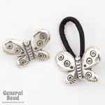 15mm Sterling Silver Butterfly Cord Lock Clasp Set-General Bead