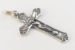 28mm Sterling Silver Crucifix #BSQ045-General Bead