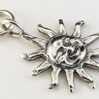 22mm Sterling Silver Smiling Sun Charm #BSR043-General Bead
