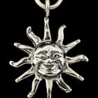 22mm Sterling Silver Smiling Sun Charm #BSR043-General Bead