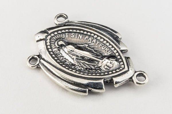 21mm Sterling Silver Rosary Center #BSS045 – General Bead