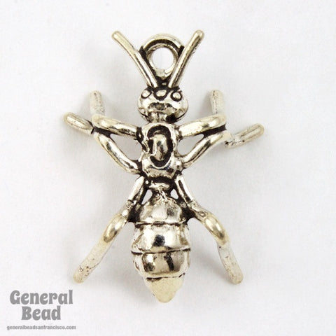 22mm Sterling Silver Ant Charm-General Bead