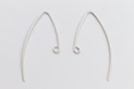 36mm Sterling Silver V Shaped Ear Wire #BST017