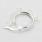 14mm Sterling Silver Click Hoop (2 Pcs) #BSX017