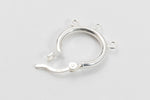 14mm Sterling Silver Click Hoop (2 Pcs) #BSX017