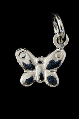 8mm Sterling Silver Butterfly Charm #BSX041-General Bead
