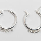 20mm Sterling Silver Click Hoop (2 Pcs) #BSY017