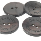 23mm Dark Brown "Dreamtime" 2 Hole Button (2 Pcs) #BTN027