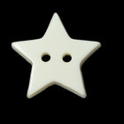 20mm White 2 Hole Star Button (2 Pcs) #BTN035