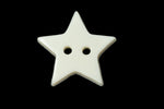 20mm White 2 Hole Star Button (2 Pcs) #BTN035