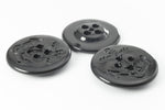 23mm Black 4 Hole Embossed Anchor Button (2 Pcs) #BTN036