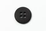 15mm Matte Black 4 Hole Button (2 Pcs) #BTN041