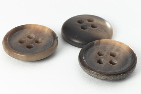 15mm Faux Wood 4 Hole Buttons