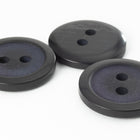 15mm Navy Blue/Black 2 Hole Button (4 Pcs) #BTN048