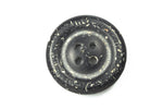 23mm Black Faux Granite 4 Hole Button (2 Pcs) #BTN064
